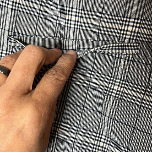 Simple Vera Wang Women Black White Checkered Stretch Pants XXL 2XLARGE PLUS SIZE - Picture 4 of 9